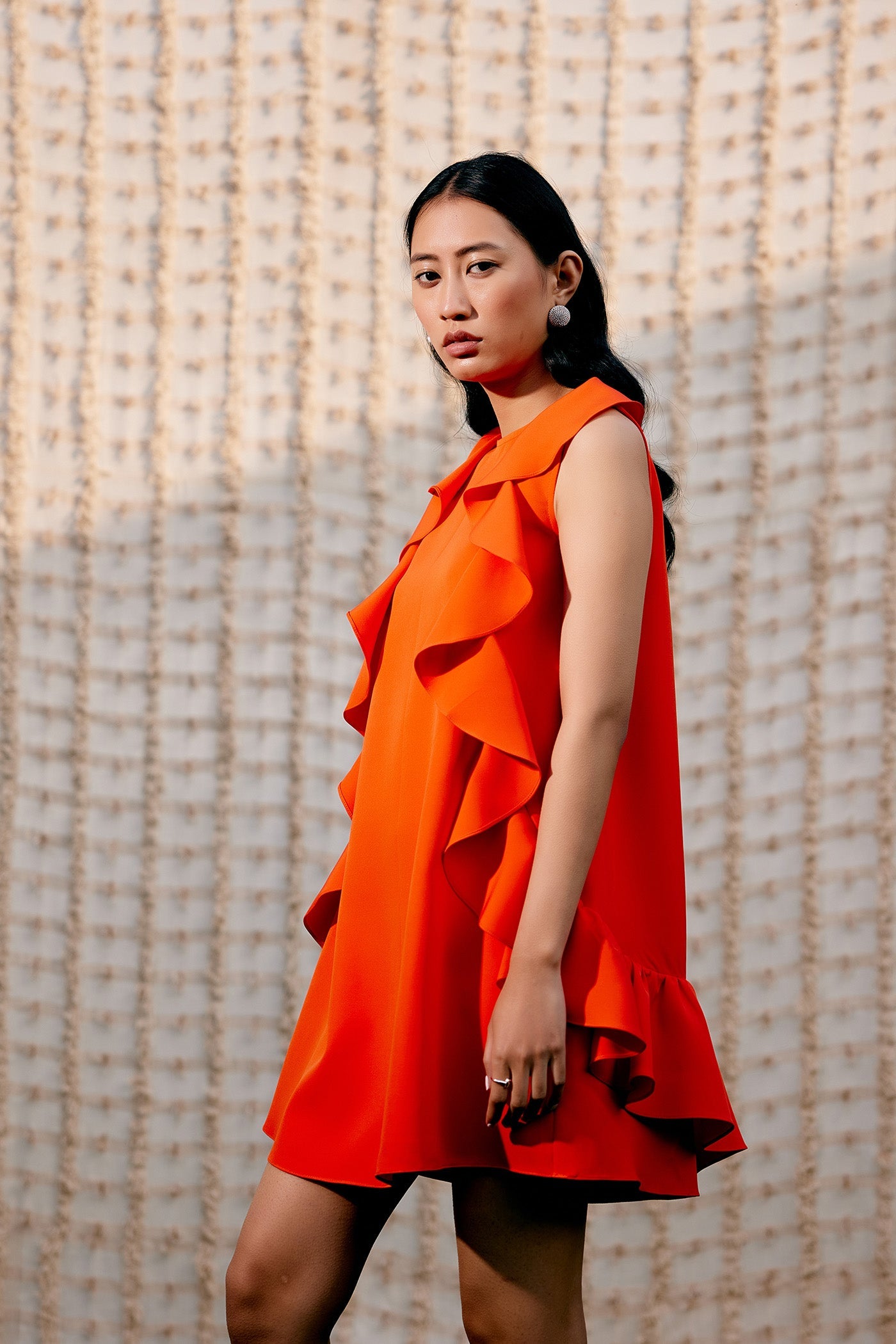 RUFFLE DRESS