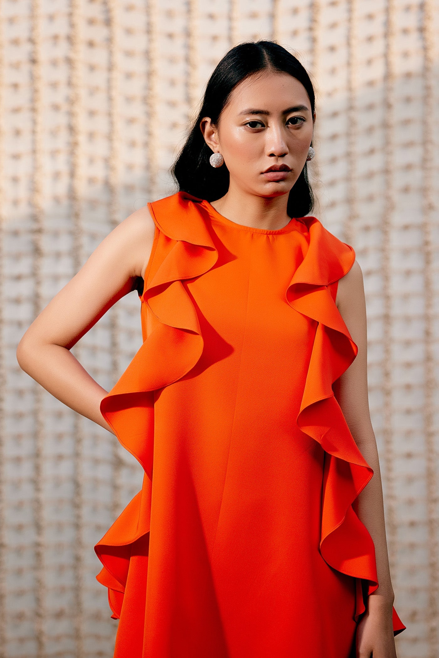 RUFFLE DRESS