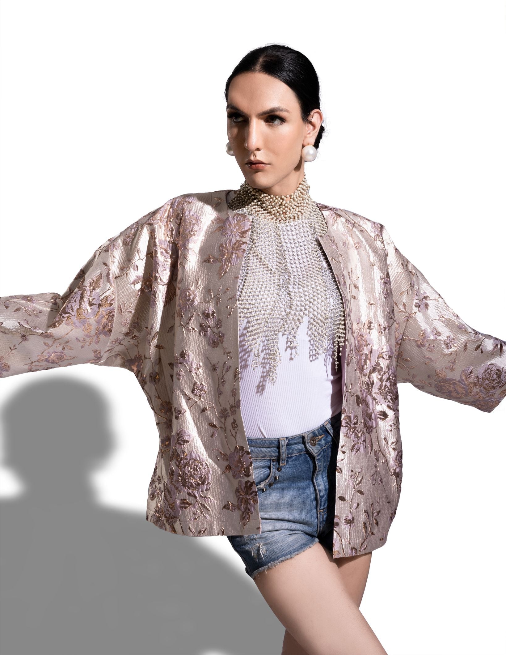 Lilac Silver Party Jacket