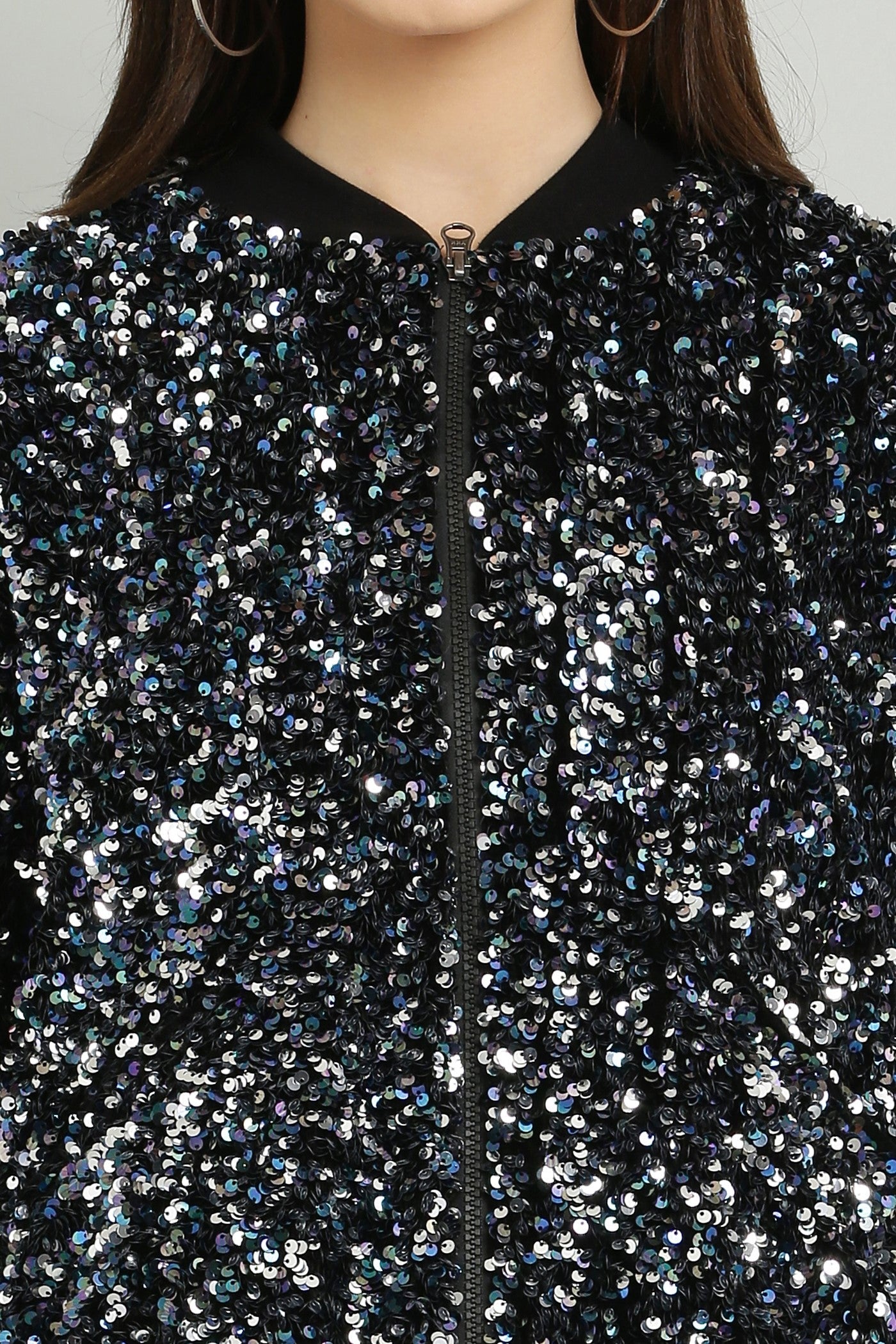 Shimmer Bomber Jacket