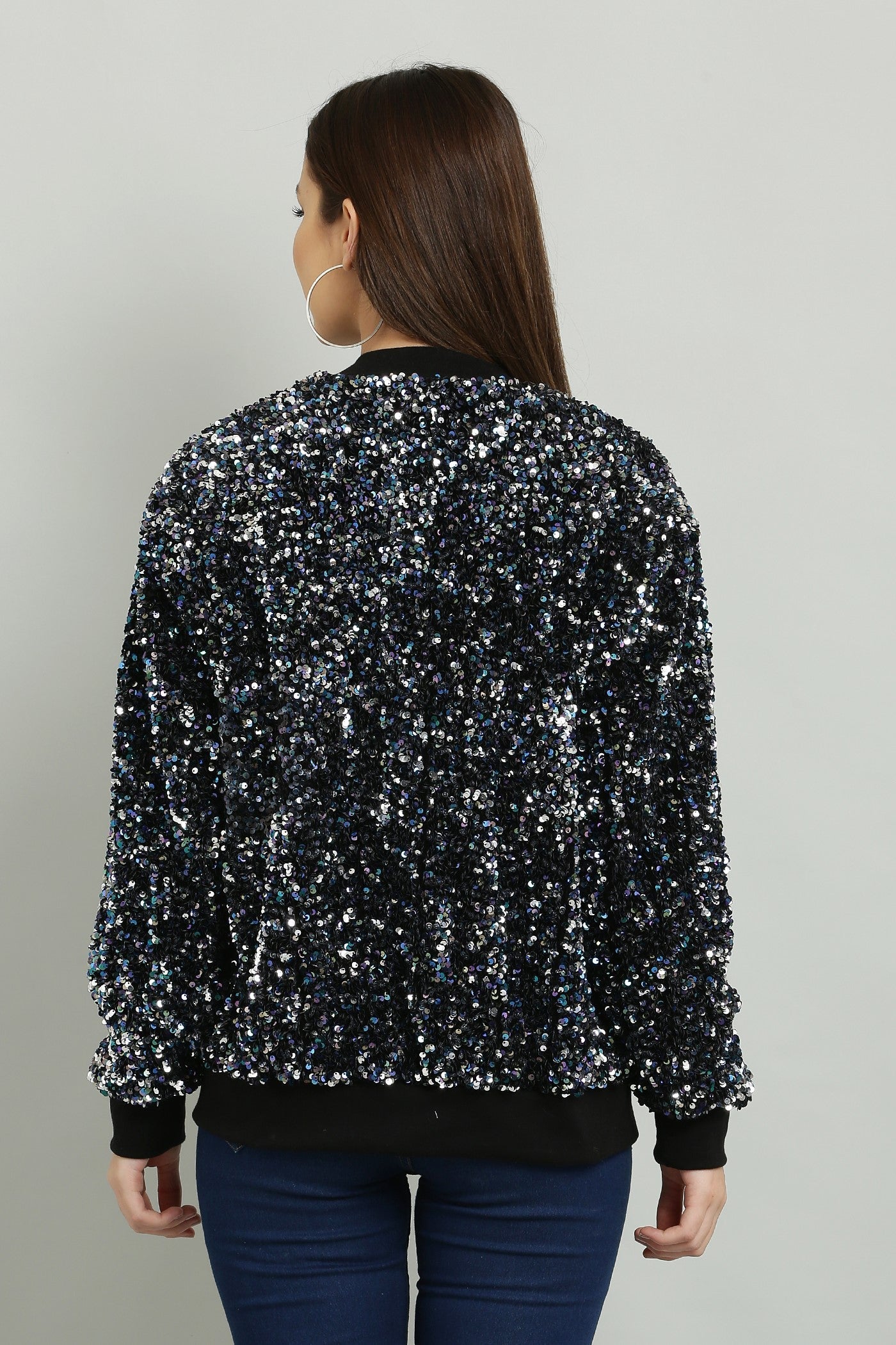 Shimmer Bomber Jacket