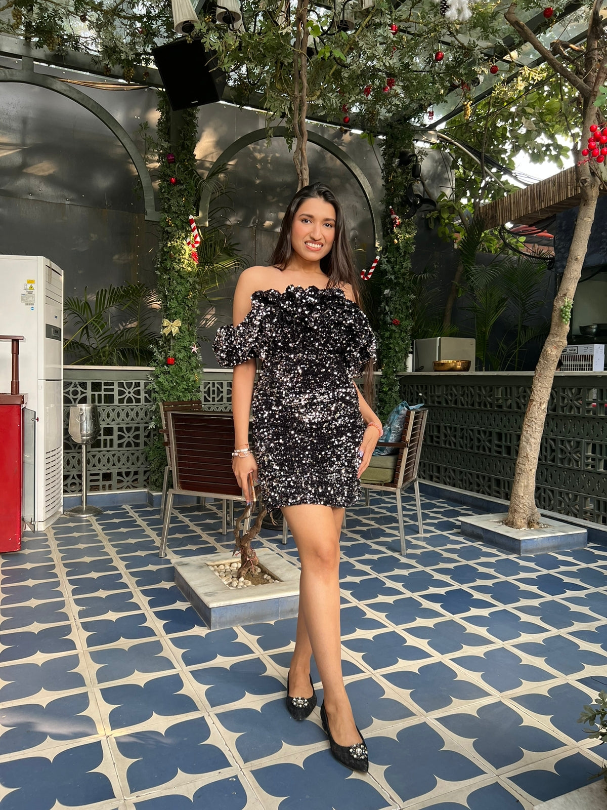 Prerna Gupta In RUFFLE SHIMMER DRESS