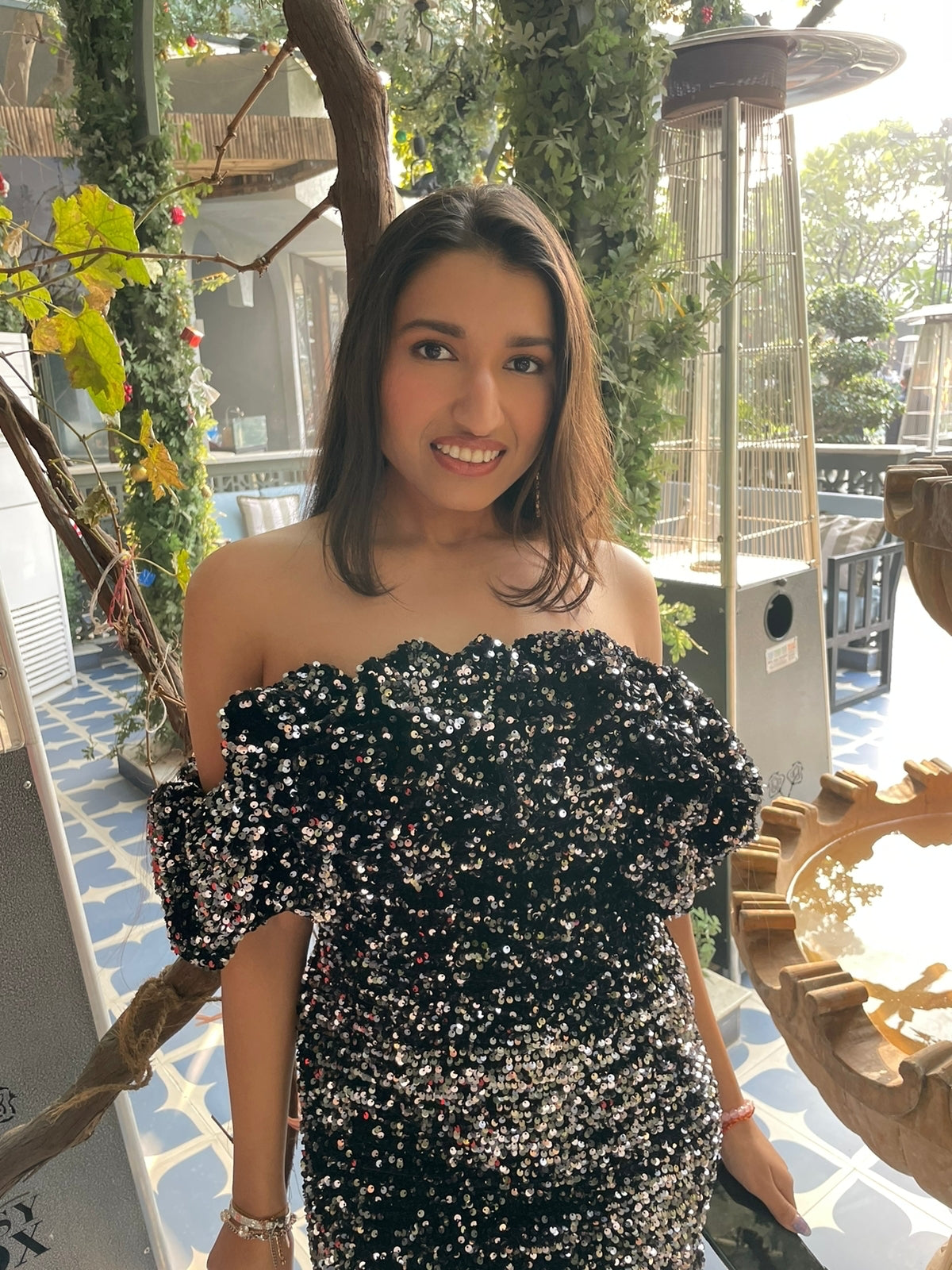 Prerna Gupta In RUFFLE SHIMMER DRESS