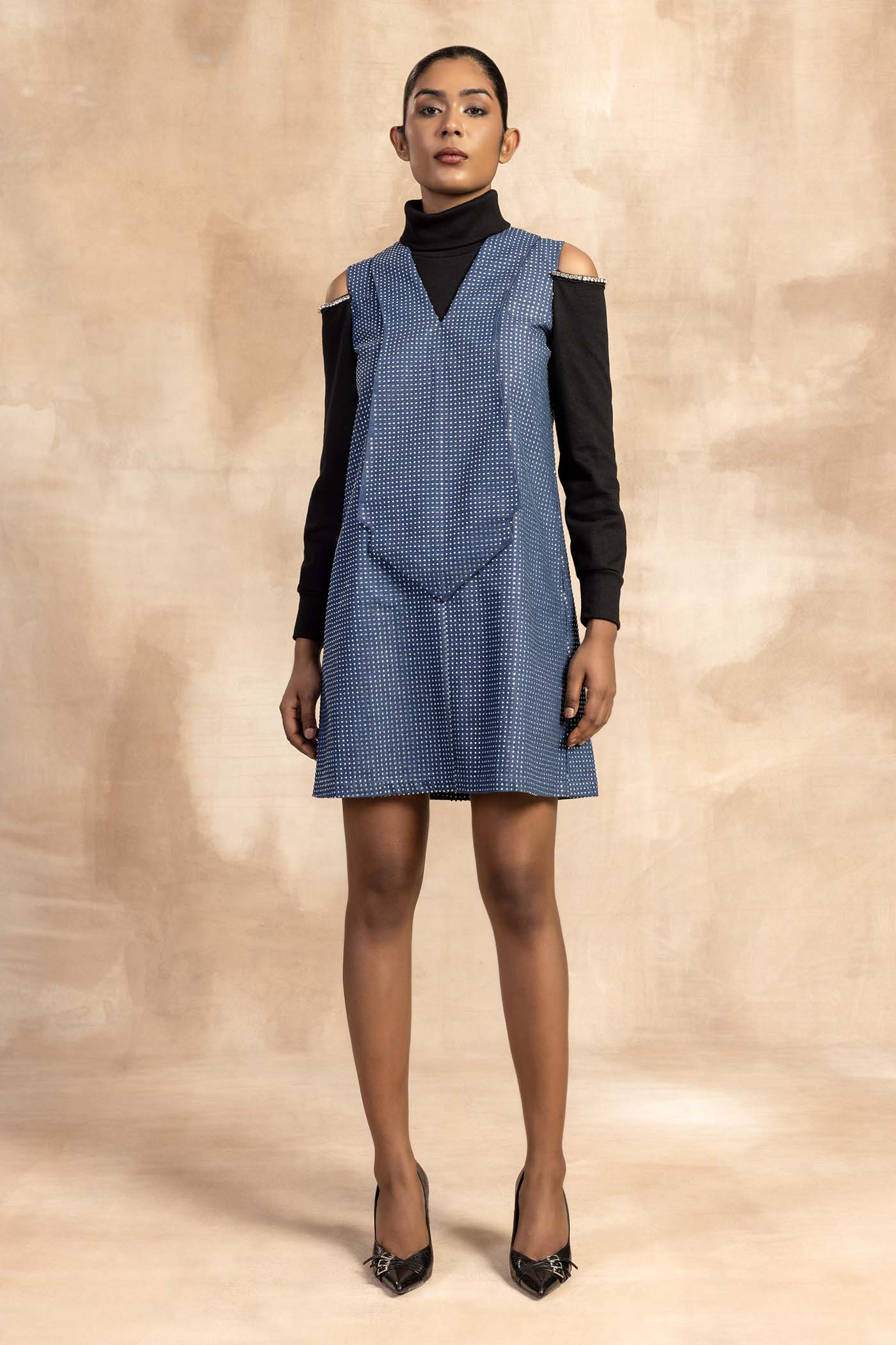 Crystal Denim Ellora Dress (RTS)