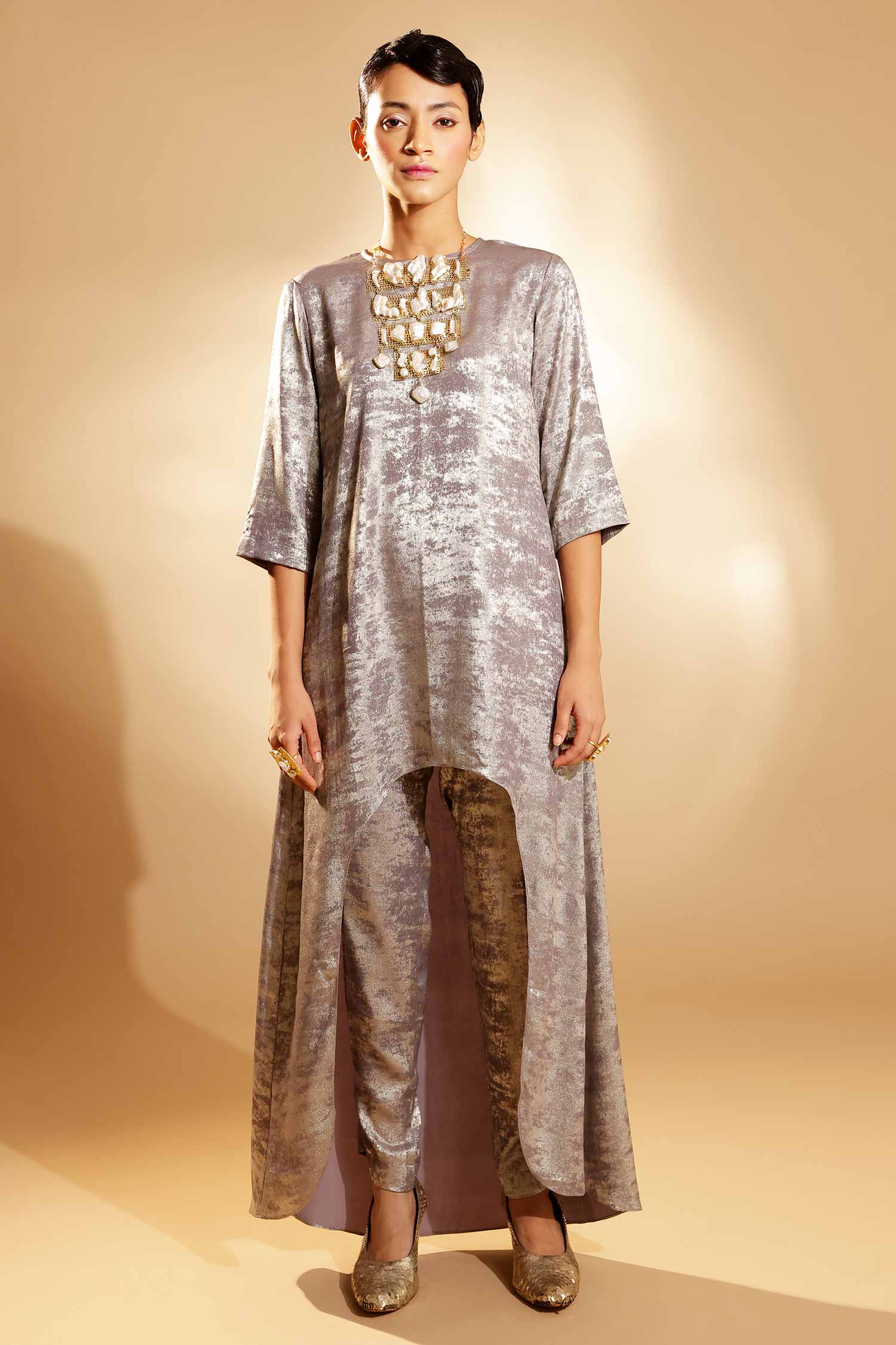 High Low Tunic Set