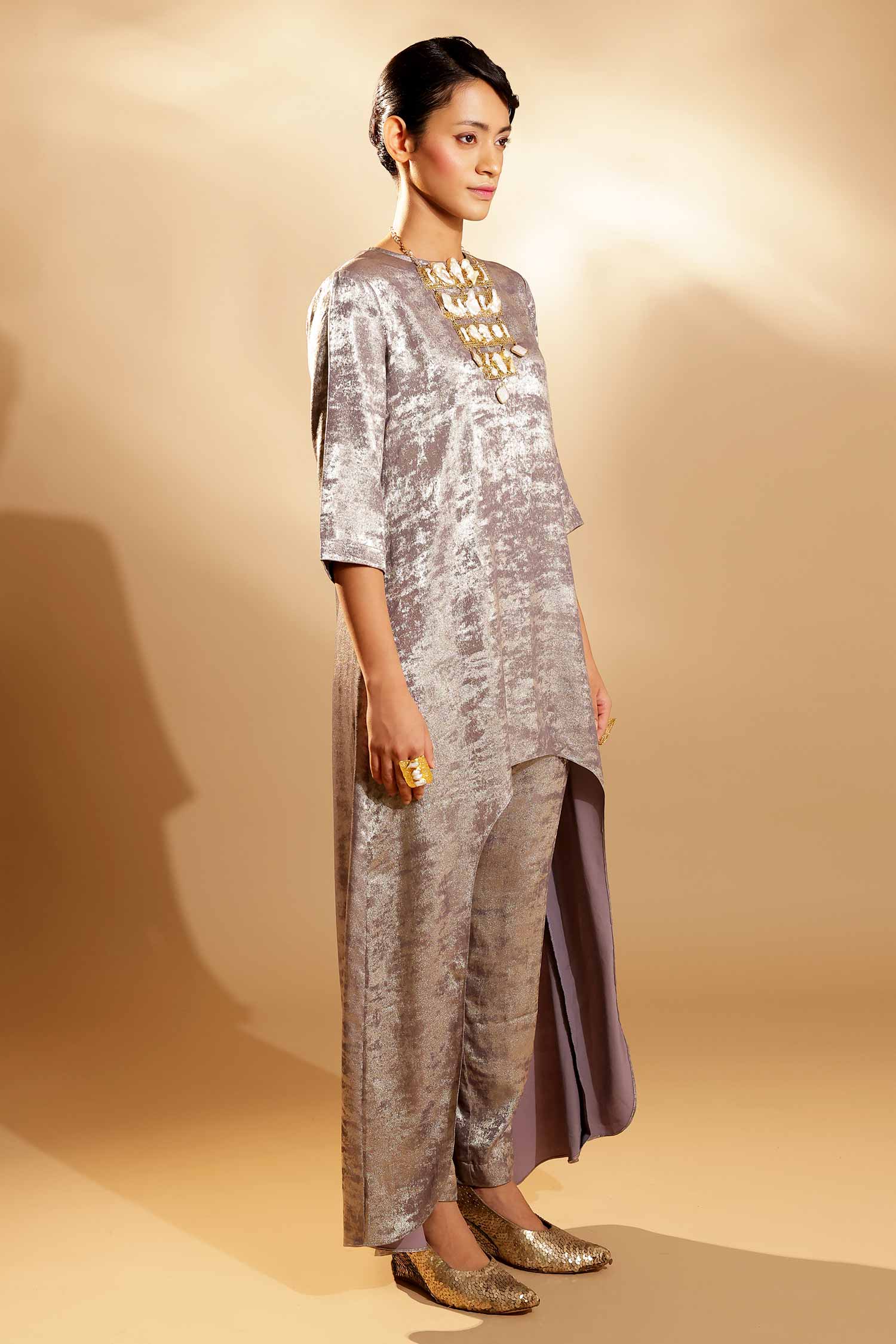 High Low Tunic Set