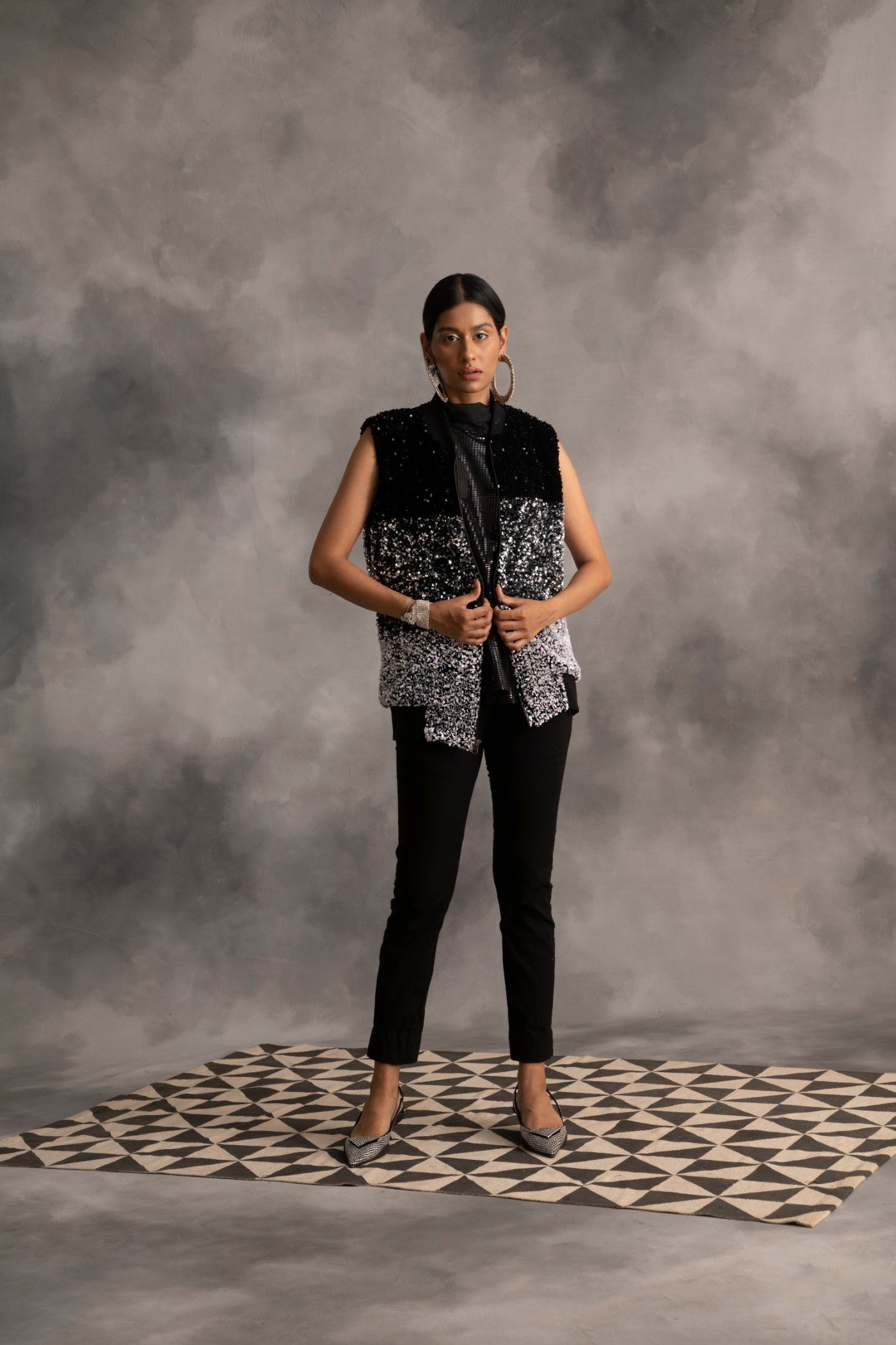Punanya In Stardust shaded sequin jacket