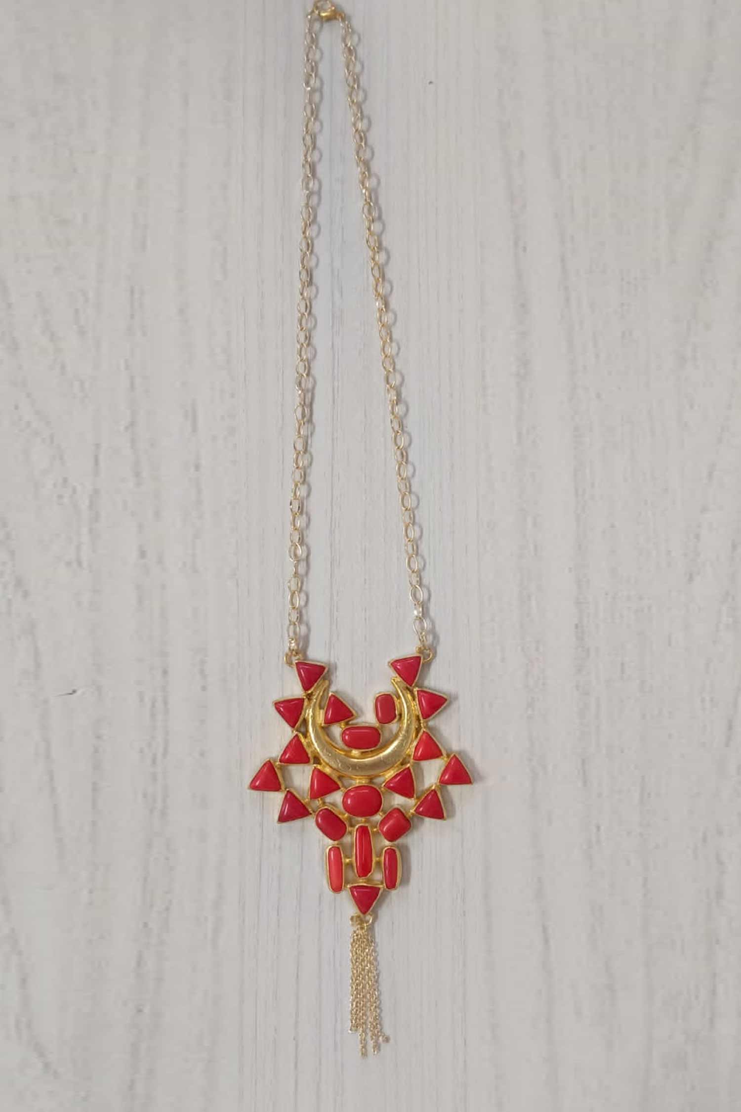 Red & Golden Necklace