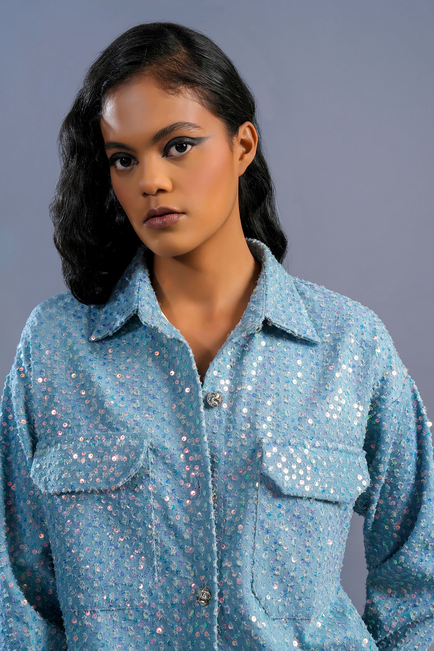 Denim Sequin Co-Ord