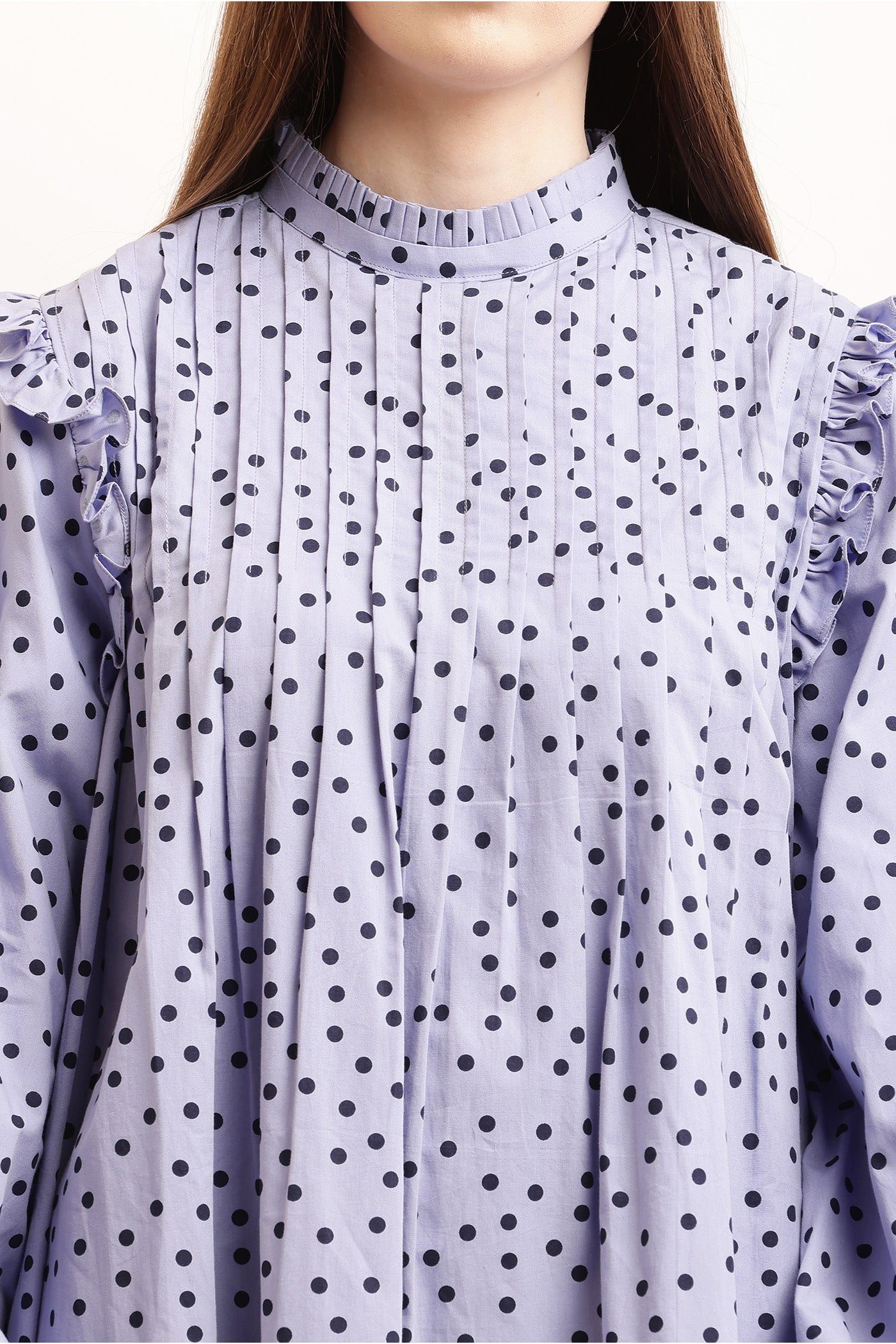 Peppy Polka Dot Blue Dress