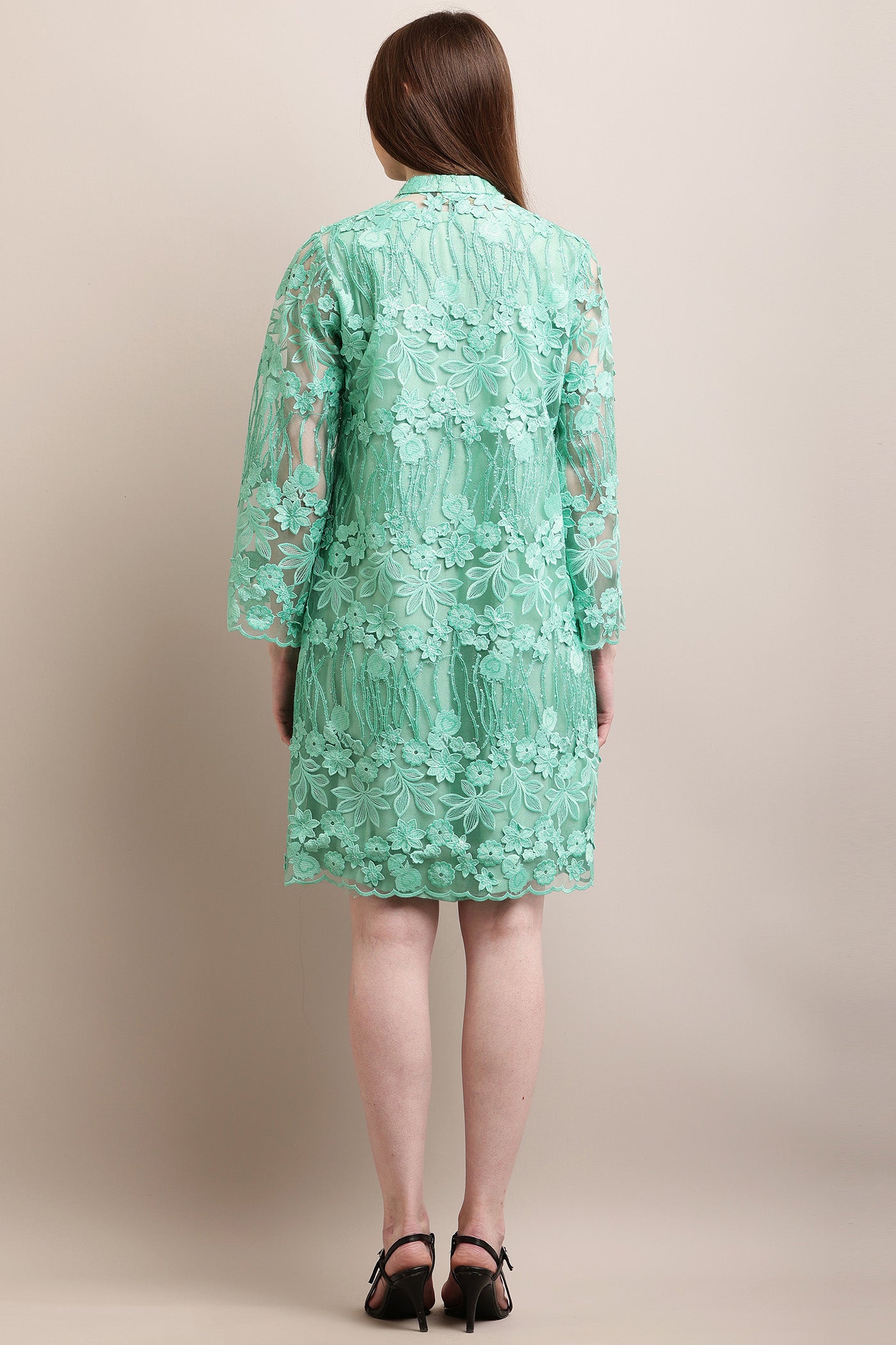 Green Lace Summer Dress