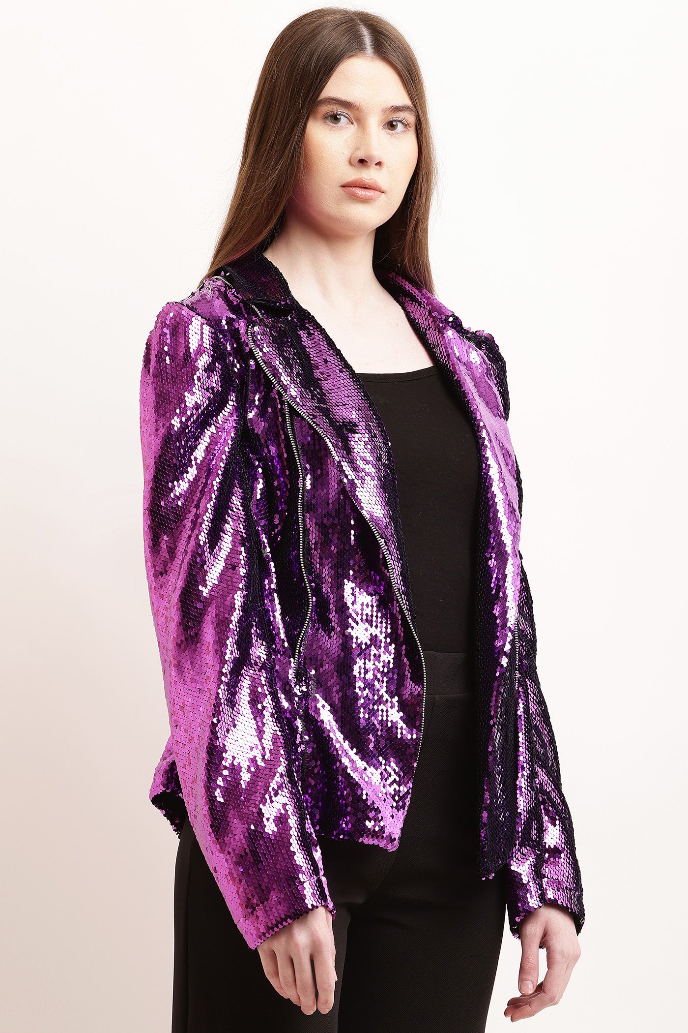 Purple Zipper Jacket (RTS)