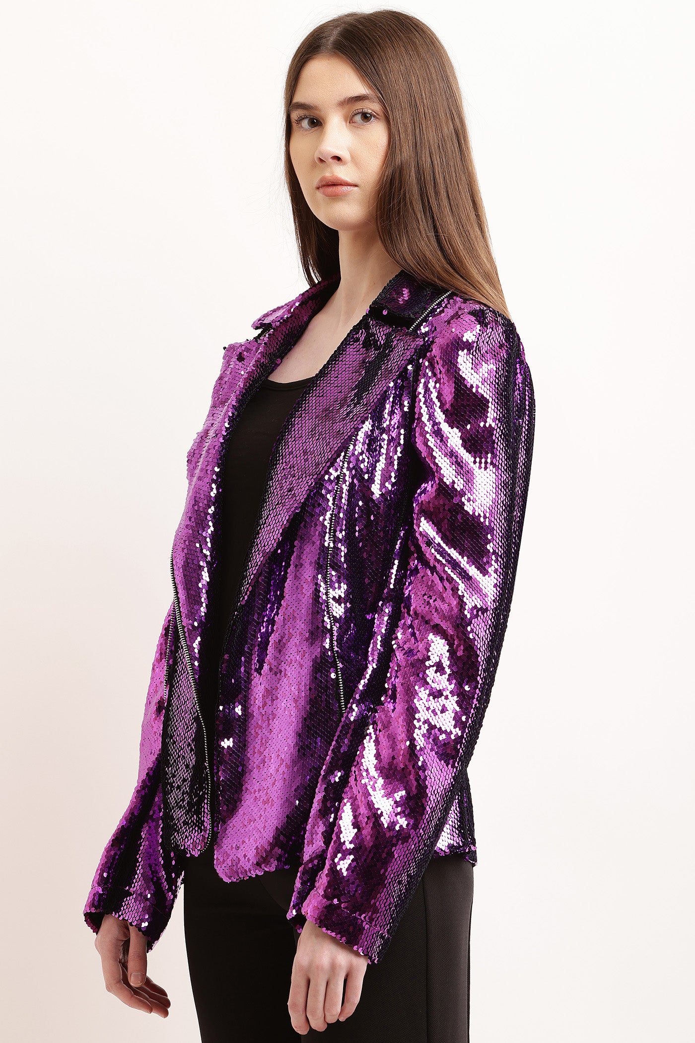 Purple Zipper Jacket