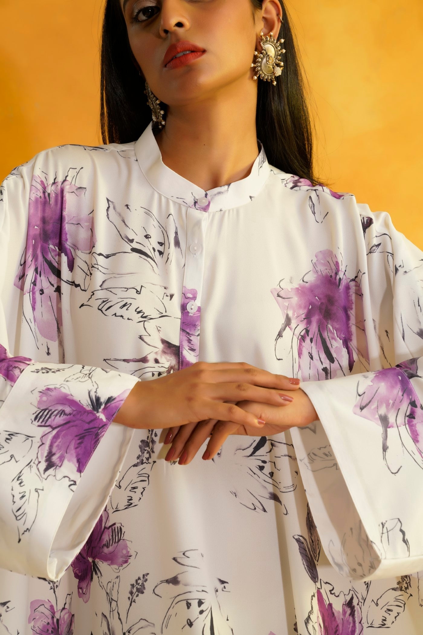 Purple Orchid Kaftan (RTS)