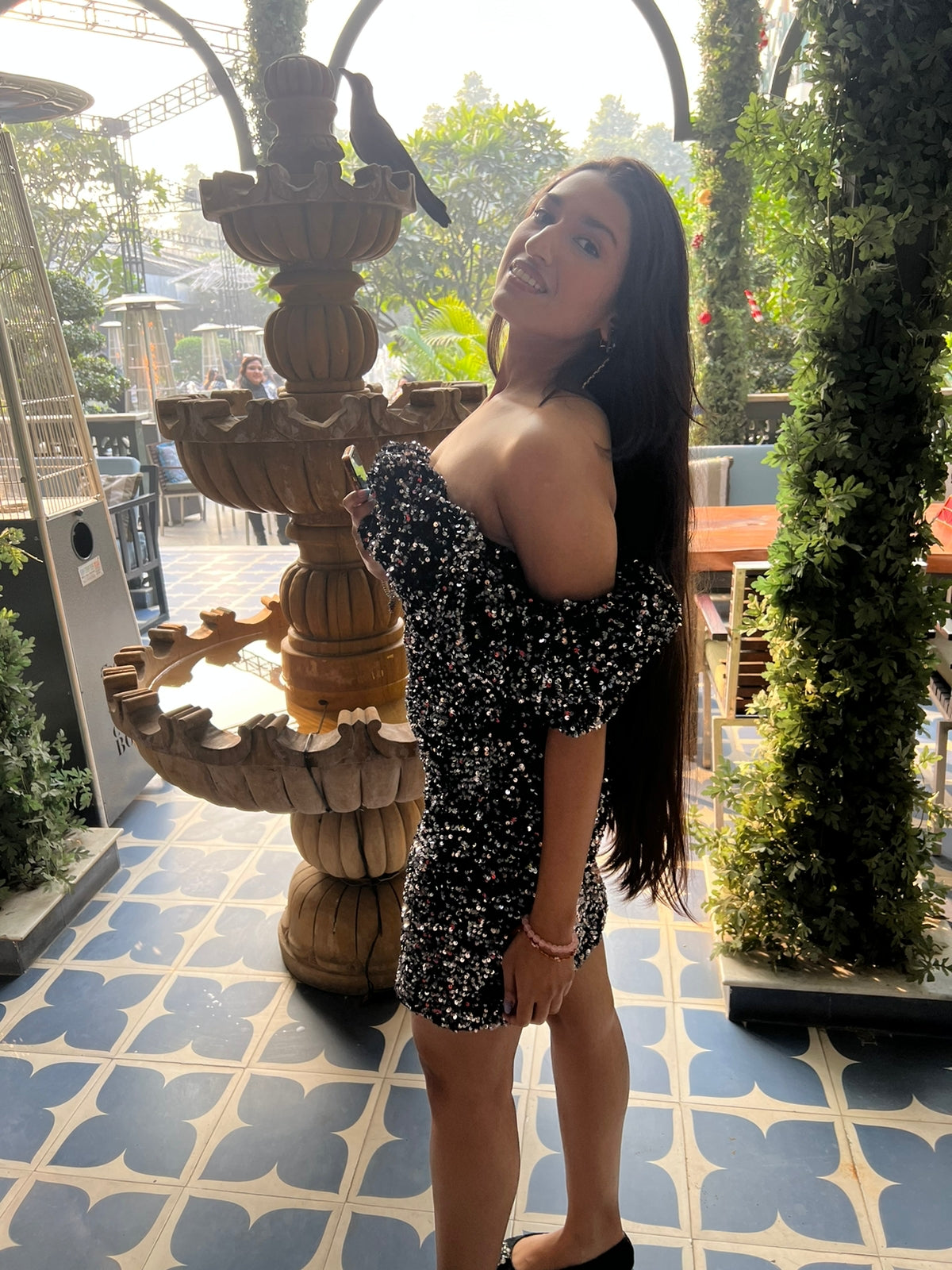 Prerna Gupta In RUFFLE SHIMMER DRESS