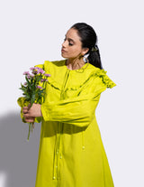 Asaga Lime Green Shirt Dress