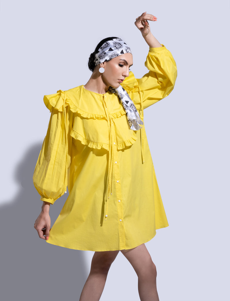 Mellow Yellow Shirt Dress