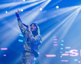 Shilpa Rao In Silver Shimmer Jacket