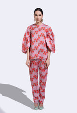 Mosaic Red Flower co-ord Set