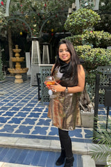 Golden Luxe Party Dress